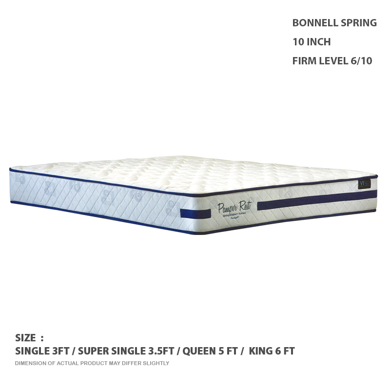 10 INCH VIRO PAMPER REST BONNELL SPRING MATTRESS 1 B